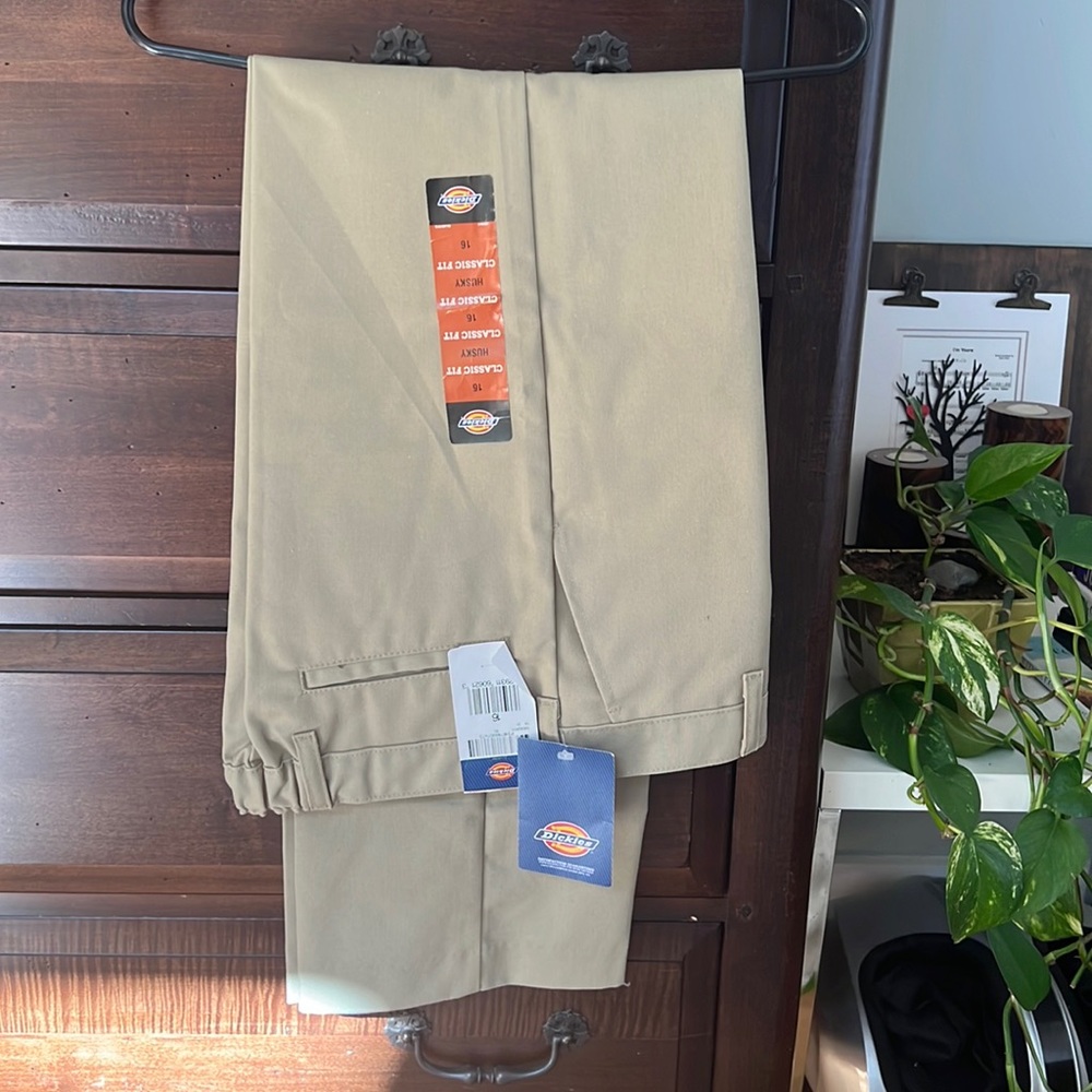 Boys Dickies khaki pants